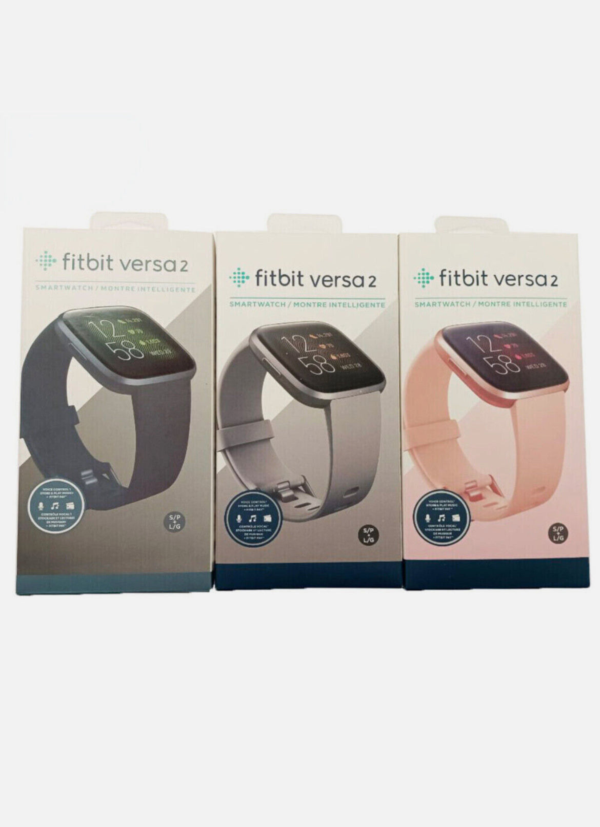 NEW Fitbit Versa 2 Smartwatch | Fitness & Health Tracker | S+L Bands | Premium Edition