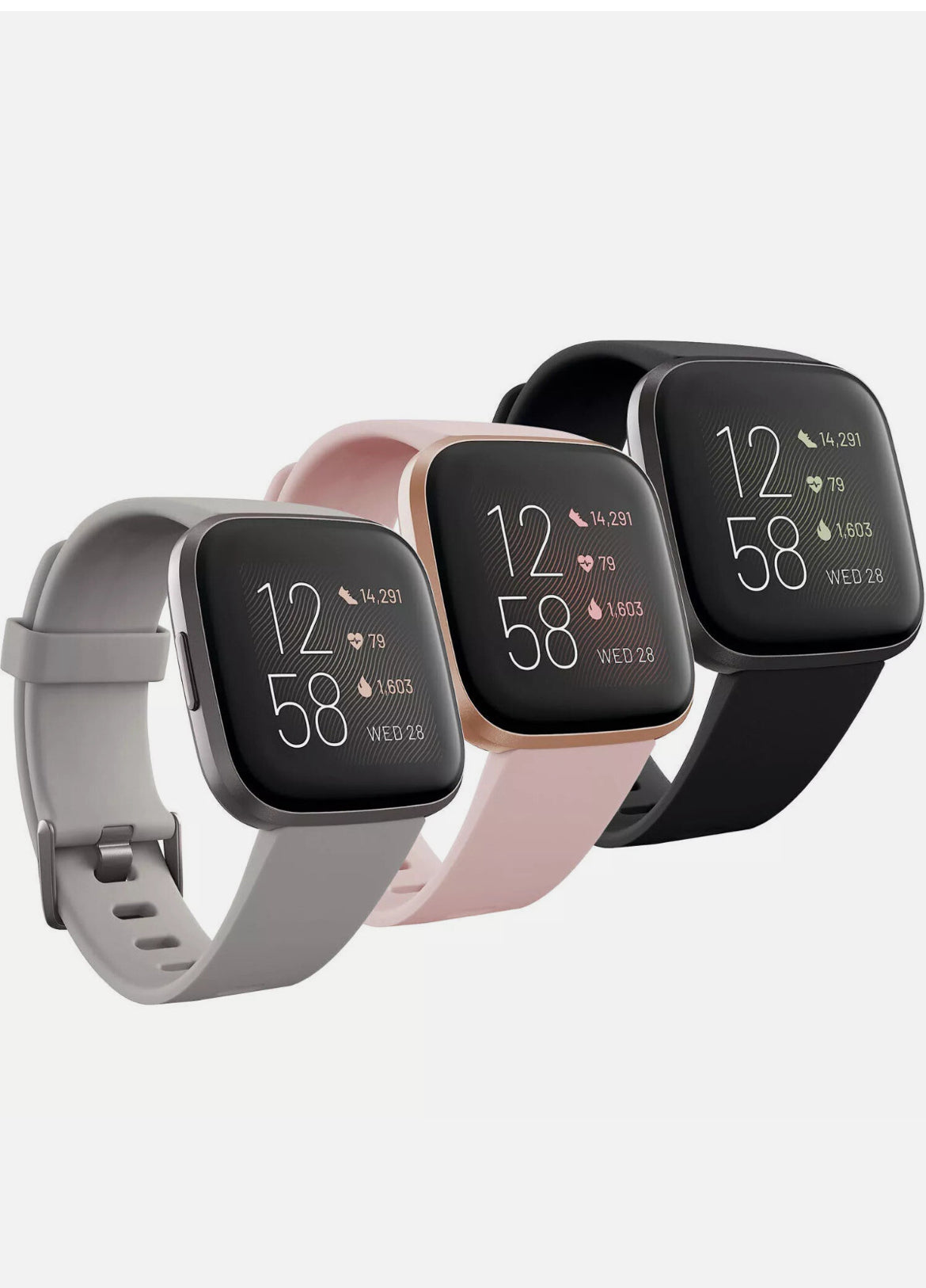 NEW Fitbit Versa 2 Smartwatch | Fitness & Health Tracker | S+L Bands | Premium Edition