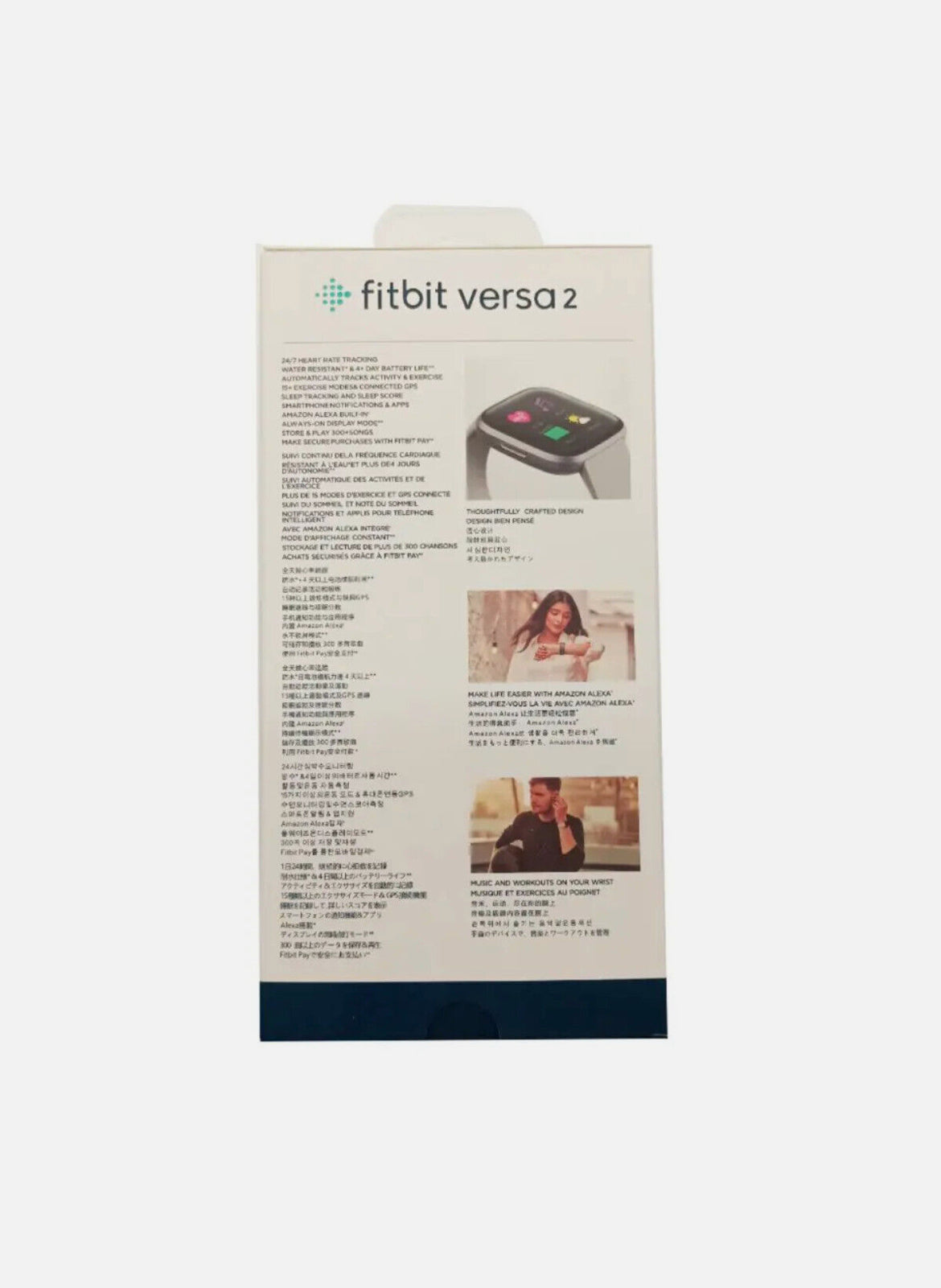 NEW Fitbit Versa 2 Smartwatch | Fitness & Health Tracker | S+L Bands | Premium Edition
