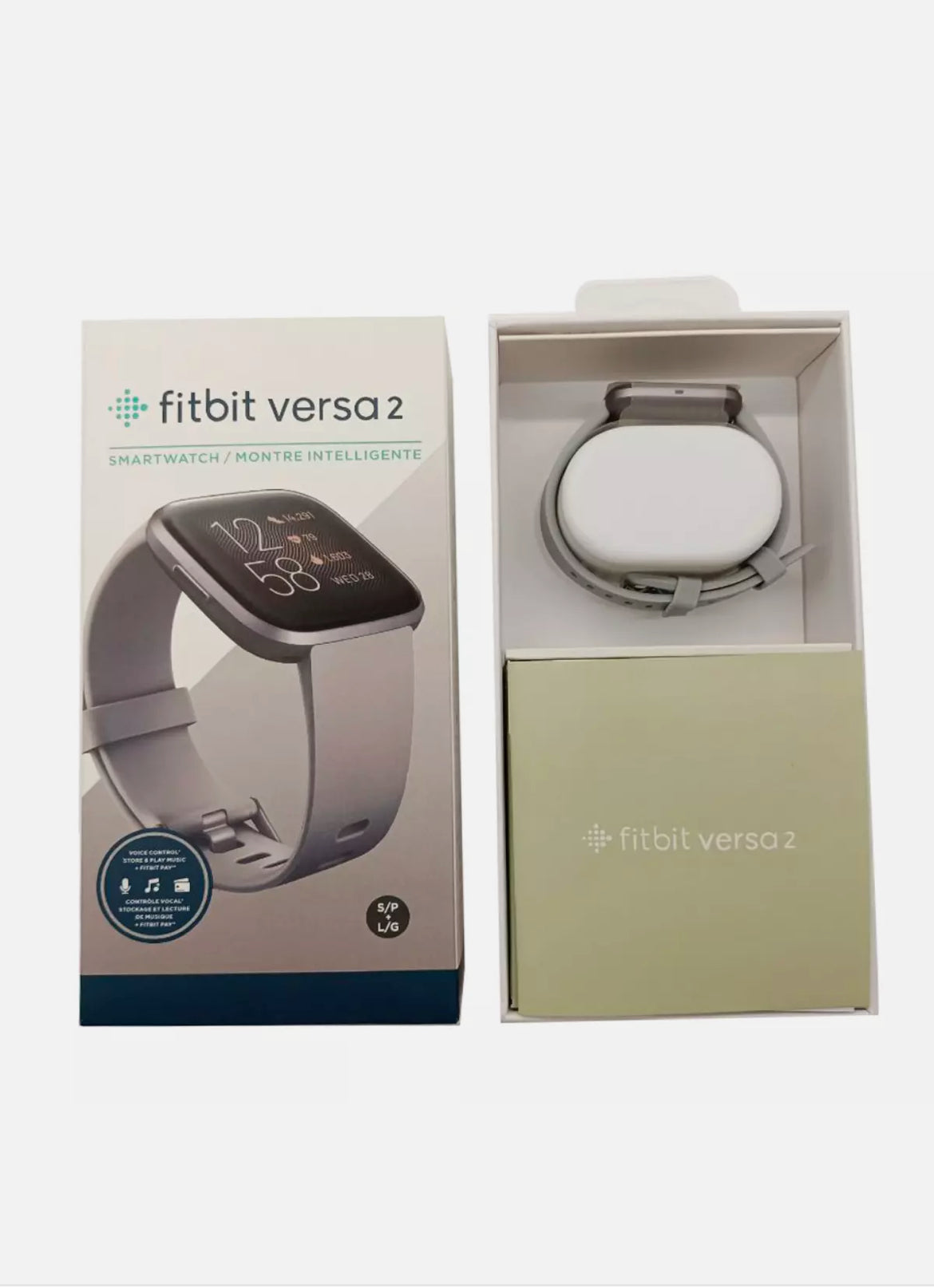 NEW Fitbit Versa 2 Smartwatch | Fitness & Health Tracker | S+L Bands | Premium Edition