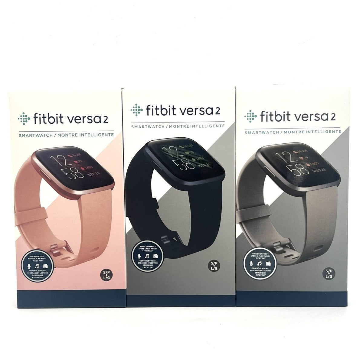 NEW Fitbit Versa 2 Smartwatch – Premium Health & Fitness Tracker (Water-Resistant, Lightweight, S+L Bands, 3-Month Premium Trial)