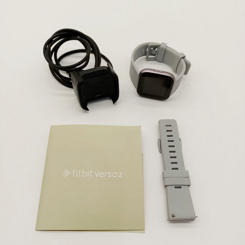 NEW Fitbit Versa 2 Smartwatch – Premium Health & Fitness Tracker (Water-Resistant, Lightweight, S+L Bands, 3-Month Premium Trial)