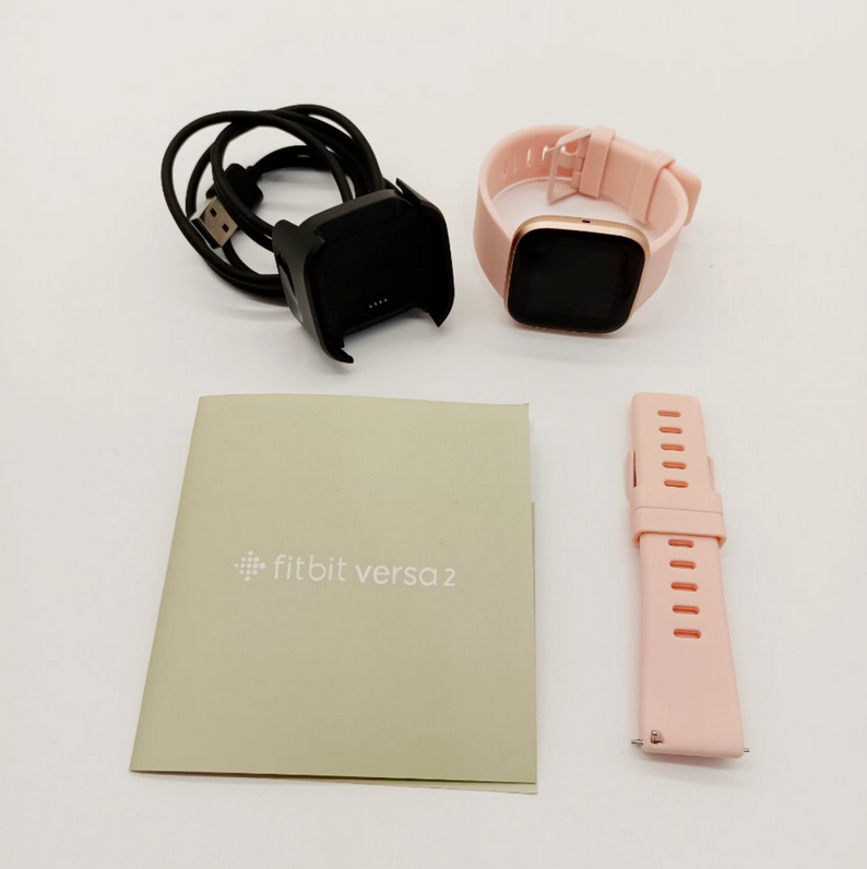 NEW Fitbit Versa 2 Smartwatch – Premium Health & Fitness Tracker (Water-Resistant, Lightweight, S+L Bands, 3-Month Premium Trial)