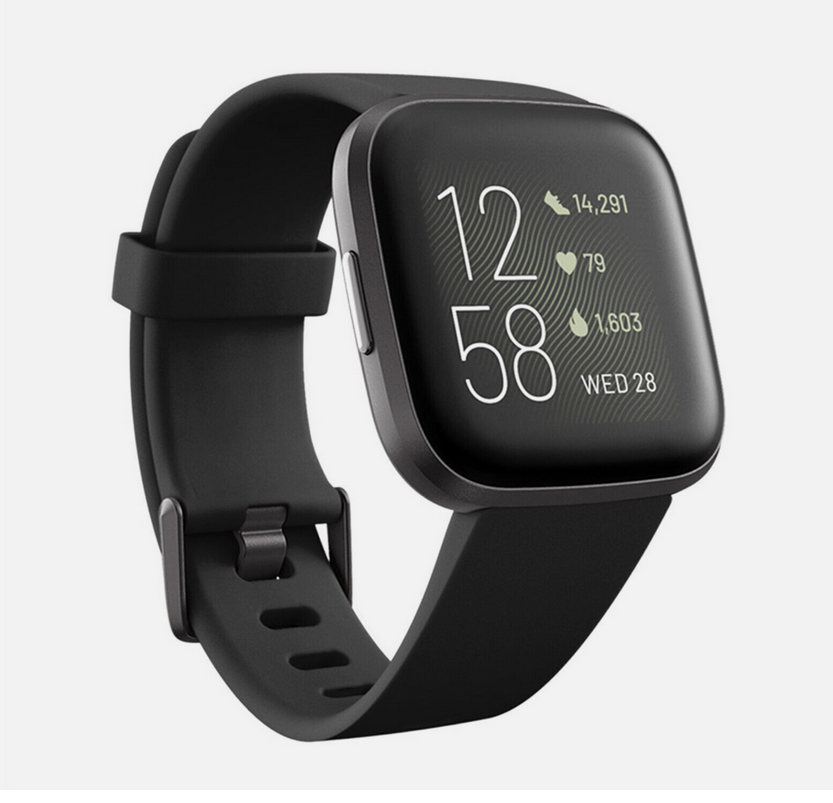 NEW Fitbit Versa 2 Smartwatch – Premium Health & Fitness Tracker (Water-Resistant, Lightweight, S+L Bands, 3-Month Premium Trial)