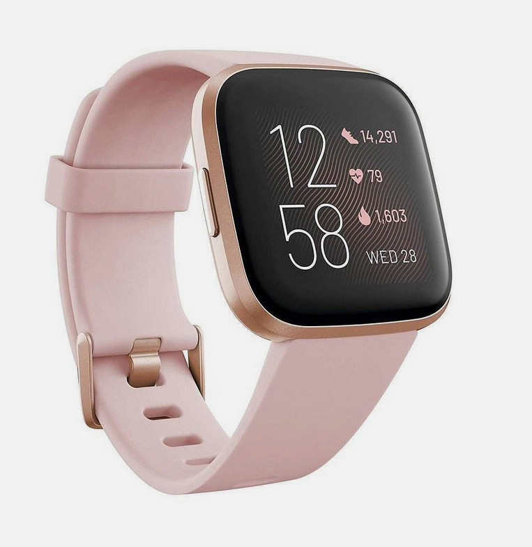 NEW Fitbit Versa 2 Smartwatch – Premium Health & Fitness Tracker (Water-Resistant, Lightweight, S+L Bands, 3-Month Premium Trial)