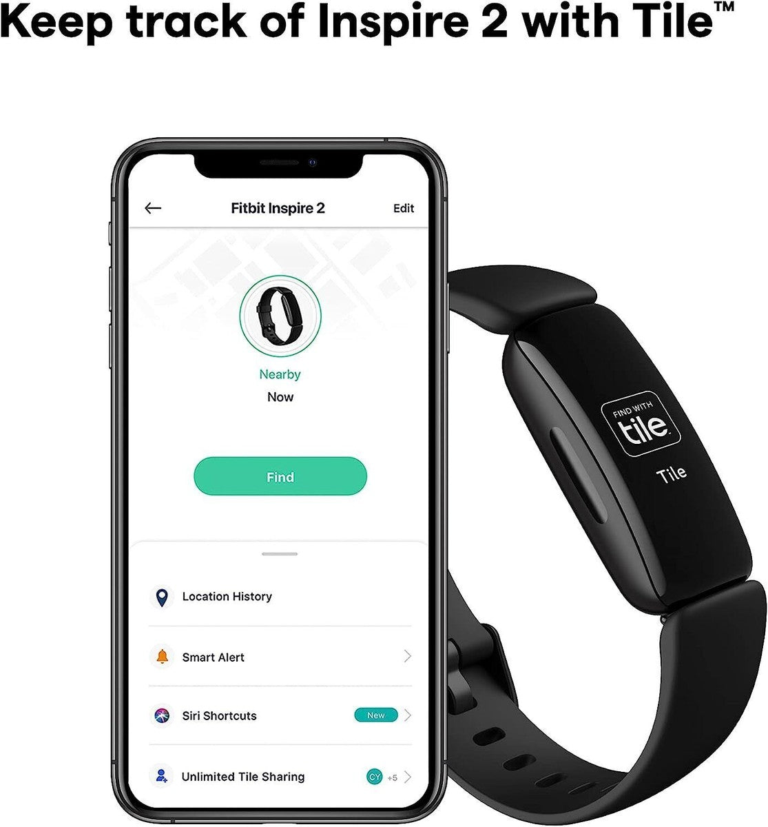 Brand New Fitbit Inspire 2 – Smart Health & Fitness Tracker | Heart Rate + Steps + Sleep Monitor | Lunar White | Fast Shipping