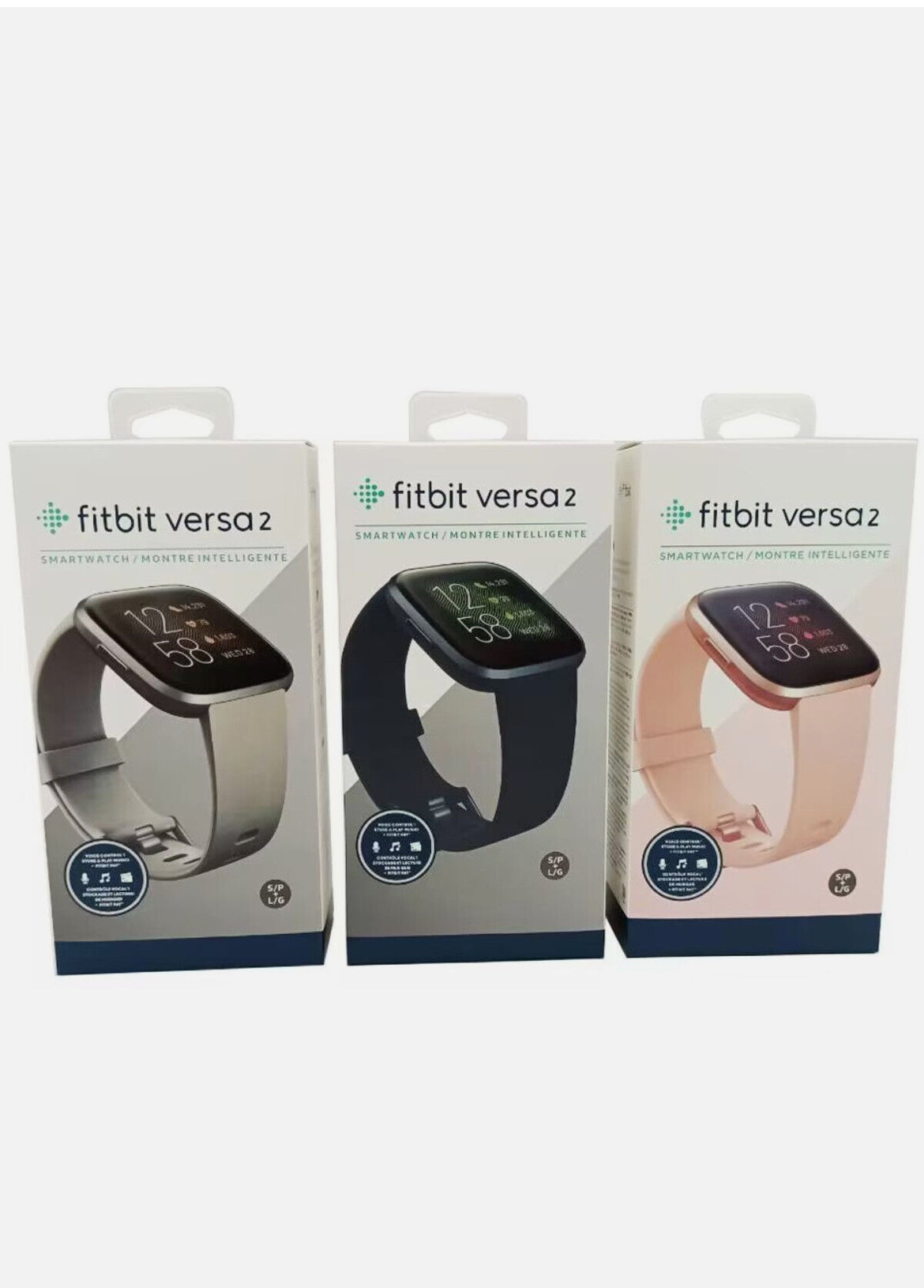 NEW Fitbit Versa 2 Smartwatch | Fitness & Health Tracker | S+L Bands | Premium Edition