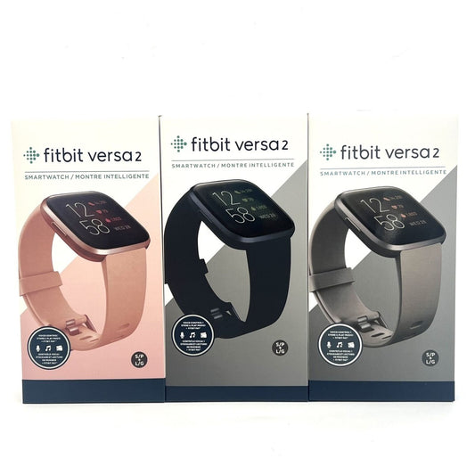 NEW Fitbit Versa 2 Smartwatch – Premium Health & Fitness Tracker (Water-Resistant, Lightweight, S+L Bands, 3-Month Premium Trial)