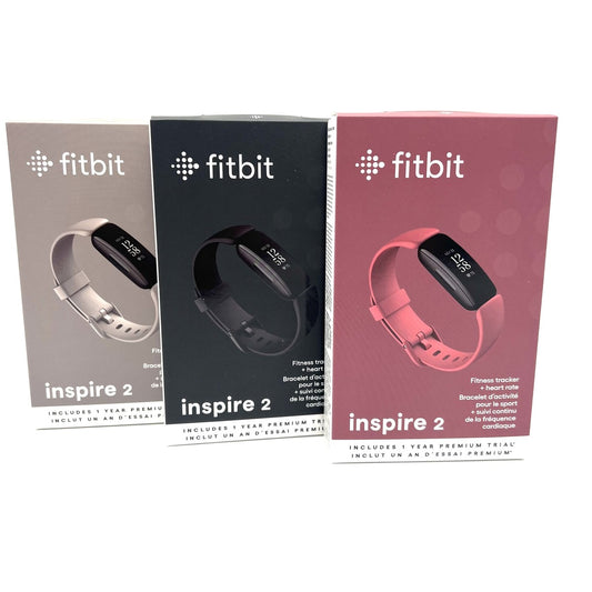 Brand New Fitbit Inspire 2 – Smart Health & Fitness Tracker | Heart Rate + Steps + Sleep Monitor | Lunar White | Fast Shipping